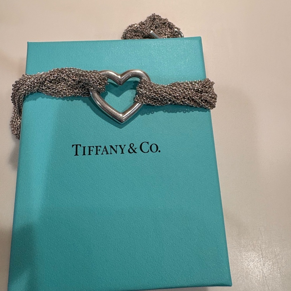 Tiffany and Co. chain heart choker necklace - Picture 6 of 7